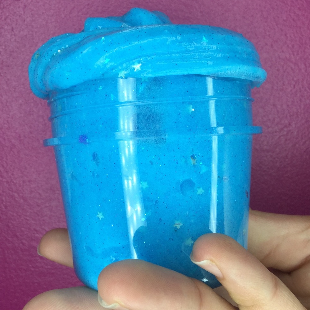 Minty Sky Clear Slime 💖HOMEMADE